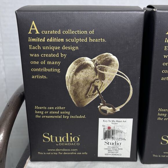 Art Hearts ‘You Hold The Key to My Heart’ Figurine Heart & Key New In Box 2014 - Picture 2 of 2